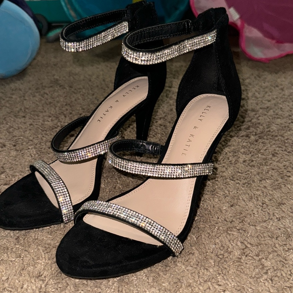 Kelly & Katie Sparkly Black Heels | Size: 8 | Great Condition